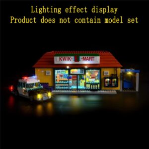 GEAMENT LED Light Kit Compatible with The Kwik-E-Mart - Lighting Set for The Simpsons 71016 Building Model (Model Set Not Included)