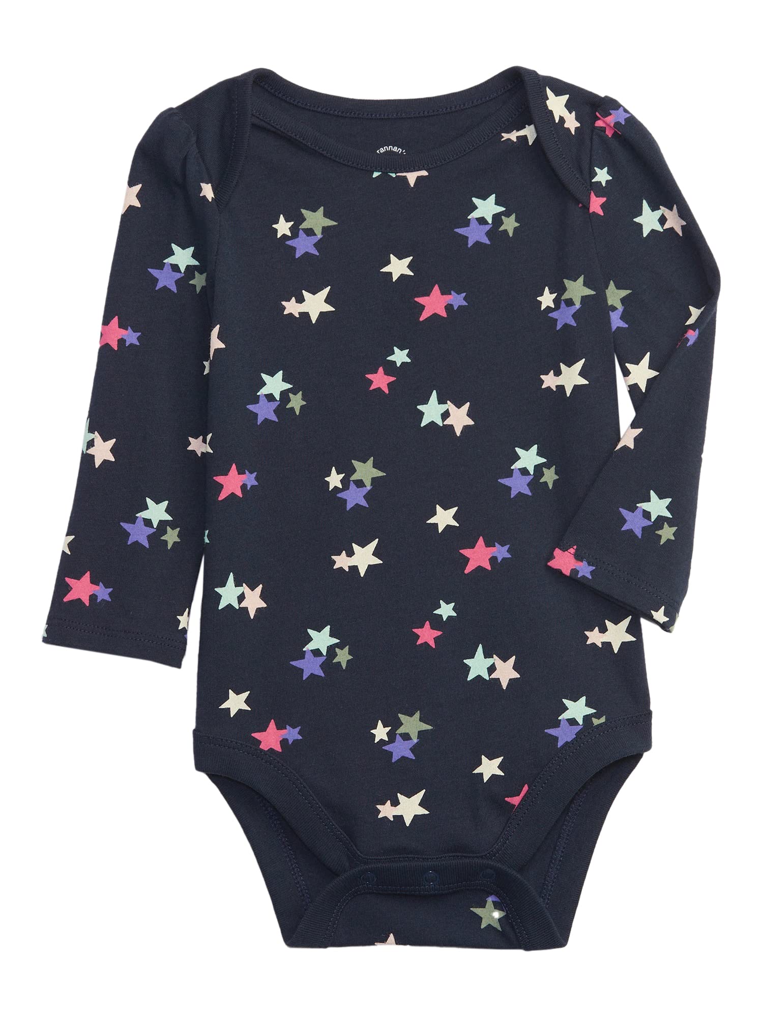 GAP Baby Girls Long Sleeve Bodysuit BLUE STAR 816 18-24M