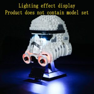 GEAMENT LED Light Kit Compatible with Stormtrooper Helmet - Lighting Set for 75276 Building Model (Model Set Not Included)