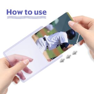 200 Card Sleeves Hard Plastic, Baseball Card Protectors Hard Plastic, 3"x4" Hard Card Sleeves for Baseball Cards, Football Cards (100 Hard Card Sleeves + 100 Clear Sleeves)