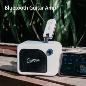 MOOER GTRS Guitar Amp Bluetooth 5W, Mini Practice Amplifier Portable with Chargble Batteries, 1/4” Input Jack, Bluetooth Speaker for Audio Playback (Black)