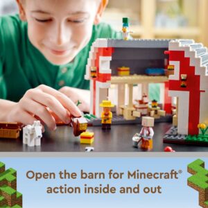 LEGO Minecraft The Red Barn 21187 Building Toy Set for Kids, Girls, and Boys Ages 9+ (799 Pieces)