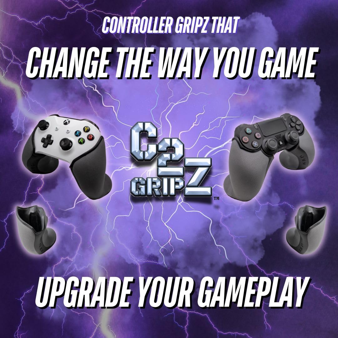 C2 Gripz Controller Grips Compatible with Xbox One | Compatible with Xbox Series X/S Controller | Ergonomically Engineered for Performance and Comfort | Non-Slip | Medium