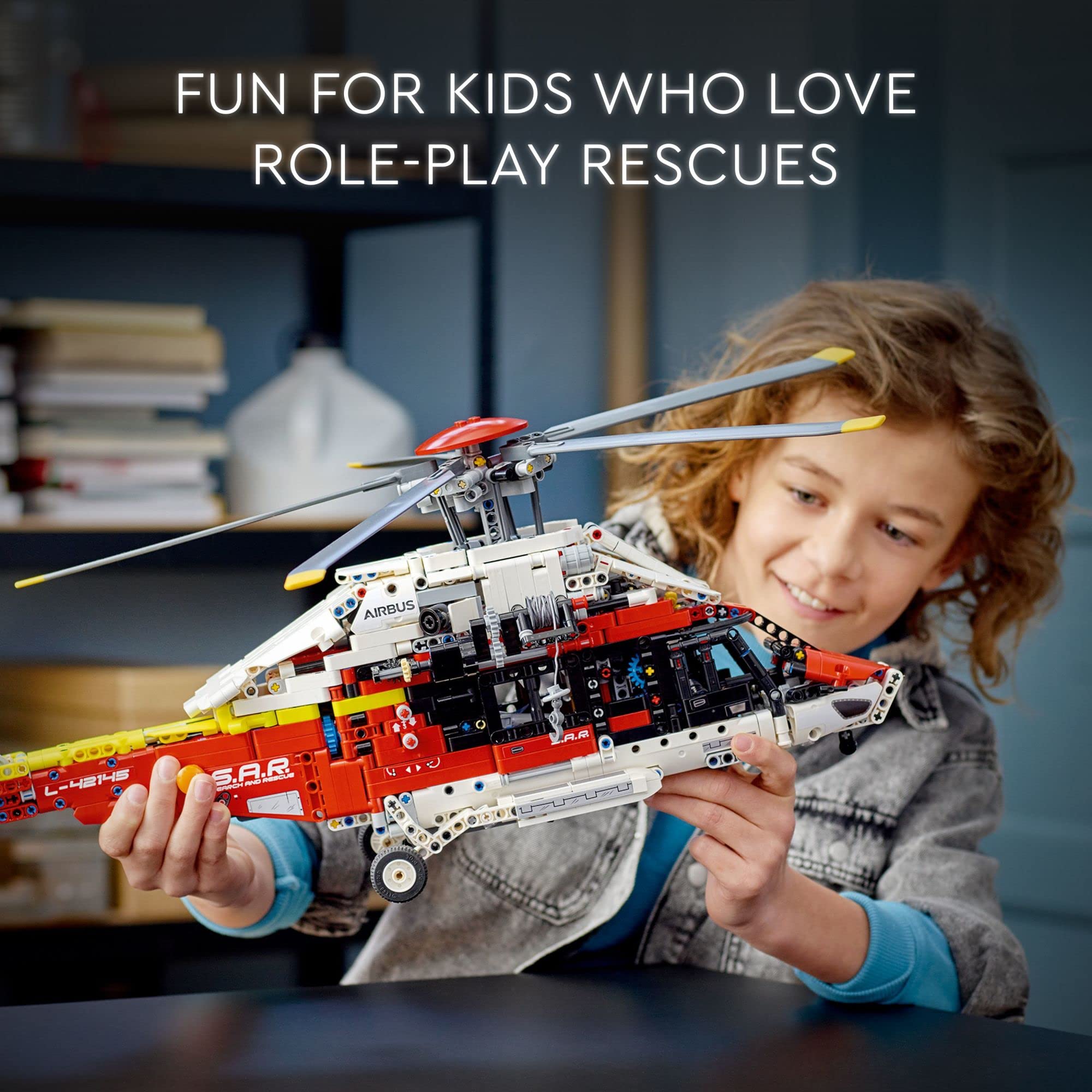 LEGO Technic Airbus H175 Rescue Helicopter 42145 Building Toy Set for Kids, Boys, and Girls Ages 11+ (2,001 Pieces)