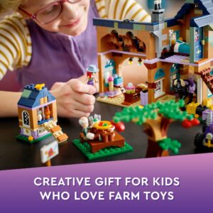 LEGO Friends Organic Farm House Set 41721 with Toy Horse, Stable, Tractor and Trailer Plus Animal Figures, for Kids, Girls and Boys Aged 7+