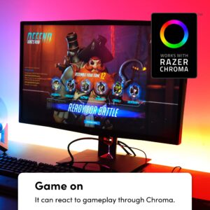 LIFX Gamer Bundle - with 2 Color 1100 Lumen Smart Bulb and 80″ LED Smart Lightstrip