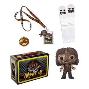 funko wwe: mankind collector's lunch box and figure bundle