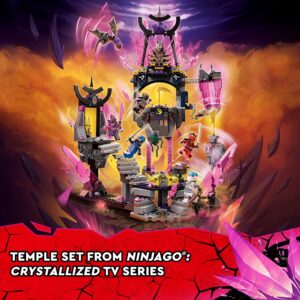 LEGO NINJAGO The Crystal King Temple Action Playset, 71771 Buildable Ninja Toy for Kids 8 Plus Years Old with Cole, Zane, Kai and Jay Minifigures