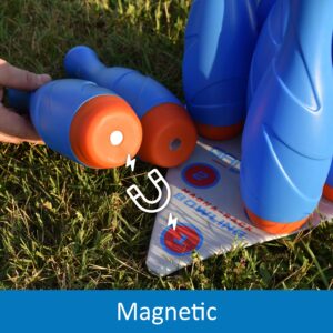 GAMELIFE SPORTS MagnaRack Bowling, Includes 10 Magnetic Bowling Pins, 2 Balls, Bowling Mat, Carry Bag, Great Toy Gift, Early Education, Indoor & Outdoor Games, Toddler, Child, Boys & Girls 6 and up