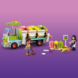 LEGO Friends Recycling Truck Toy 41712 - Set Includes Garbage Sorting Bins, Emma and River Mini Dolls, Educational Learning Toys for Kids 6+ Years Old, Great Gift for Boys and Girls