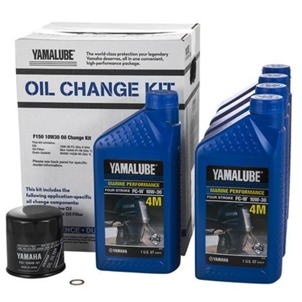 YAMAHA 2006+ F150 F150B F150XB Oil Change Gear Lube Gasket Spark Plugs Fuel Water Separator Fuel Filter Maintenance Kit