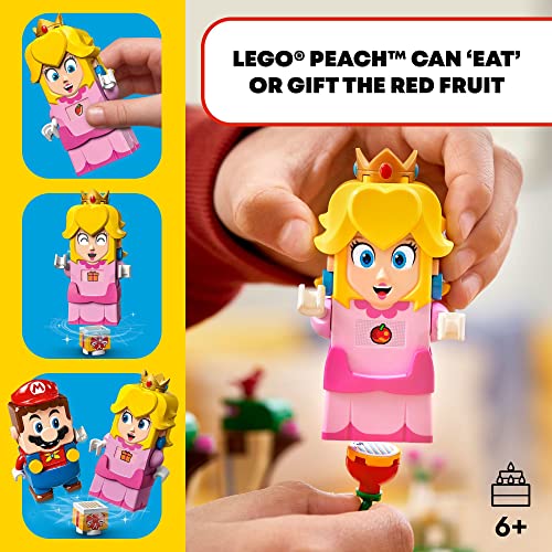 LEGO Super Mario Adventures with Peach Starter Course, Buildable Game, Toy with Interactive Figure, Yellow Toad & Lemmy, Birthday Gift Idea for Kids, Girls & Boys, 71403