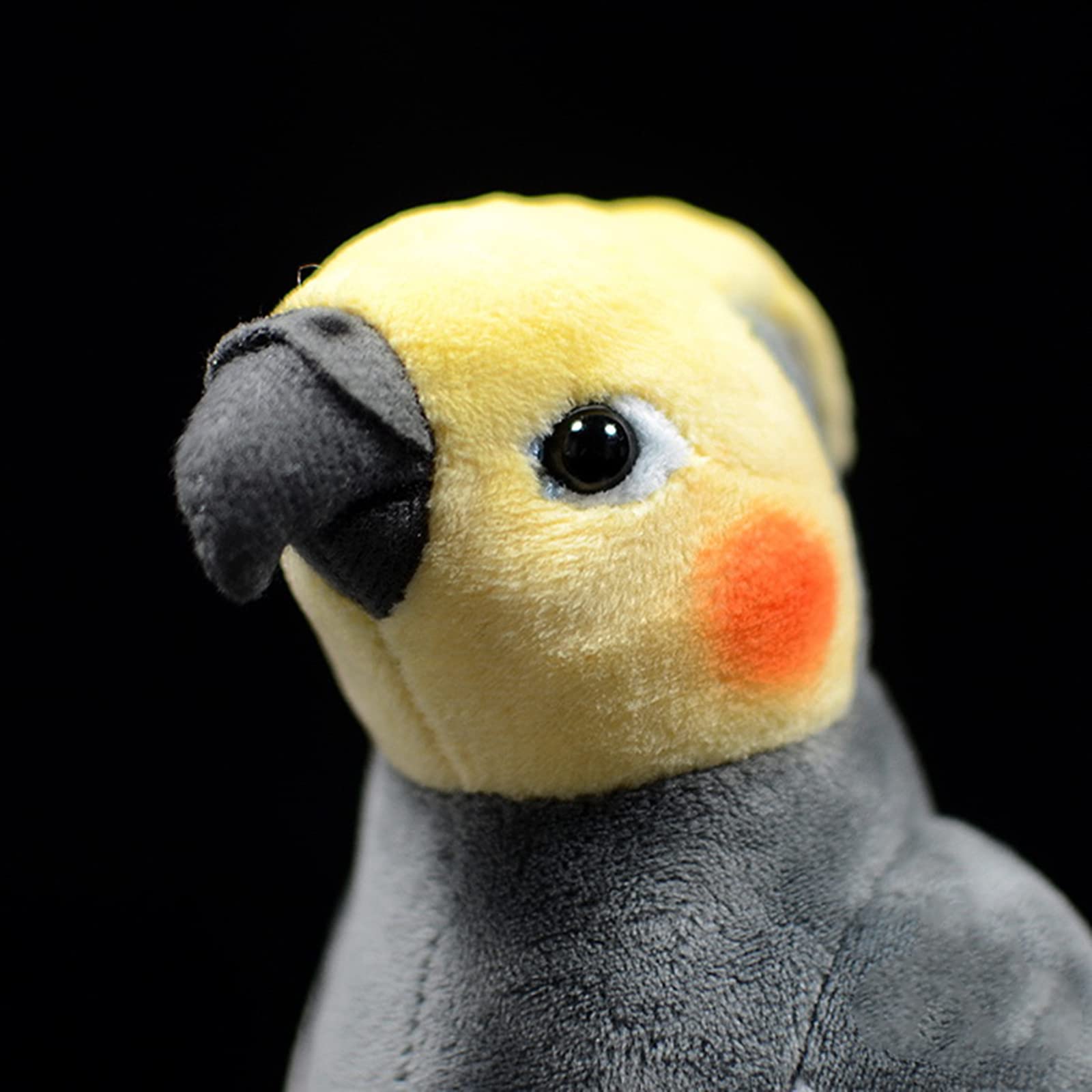 ZHONGXIN MADE Grey Cockatiel Plush Toy - Simulation 7 Inch Parrot Stuffed Animal, Cute Little Bird Doll as Gift for Your Friends