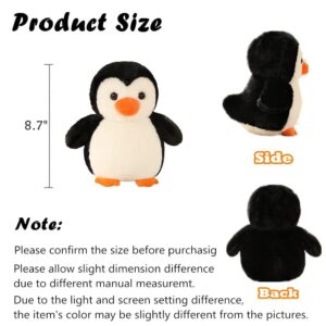 AUCOOMA Penguin Stuffed Animal Plush Gifts for Kids, Cute Penguin Plushie Toy Doll, 8.7"