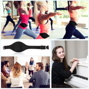 Mic Belt Mic Fitness Belt Adjustable Microphone Black Fitness Instructor Microphone Strap Belt Belts for Fitness (6 Pieces)