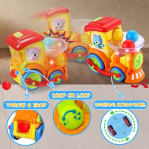 Crawling Baby Toys 6 to 12 Months Musical Train Infant Toys for Babies 3 6 8 9 10 18 Month Early Educational Toys for 1 2 3 Year Old Boys Girls Gift with Songs/Light/Wheels for Toddlers 0-6 3-6M