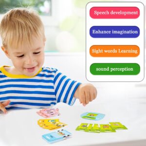 Startcan Talking Flash Cards for Toddlers 1 2 3 4 5, Speech Therapy Toys Autism Toys, ABC 123 Sight Words Etc - 255 Cards-510 Sides, Educational Learning Interactive Toys with Giftable Package