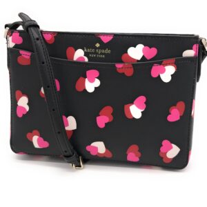 Kate Spade New York Rory Saffiano Leather Crossbody (Flutter Hearts Multi)