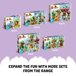 LEGO DUPLO Wild Animals of The Ocean Set 10972, with Whale and Turtle Sea Animal Figures & Playmat, Educational Toys with Fun Colors for Toddlers 2 Plus Years Old