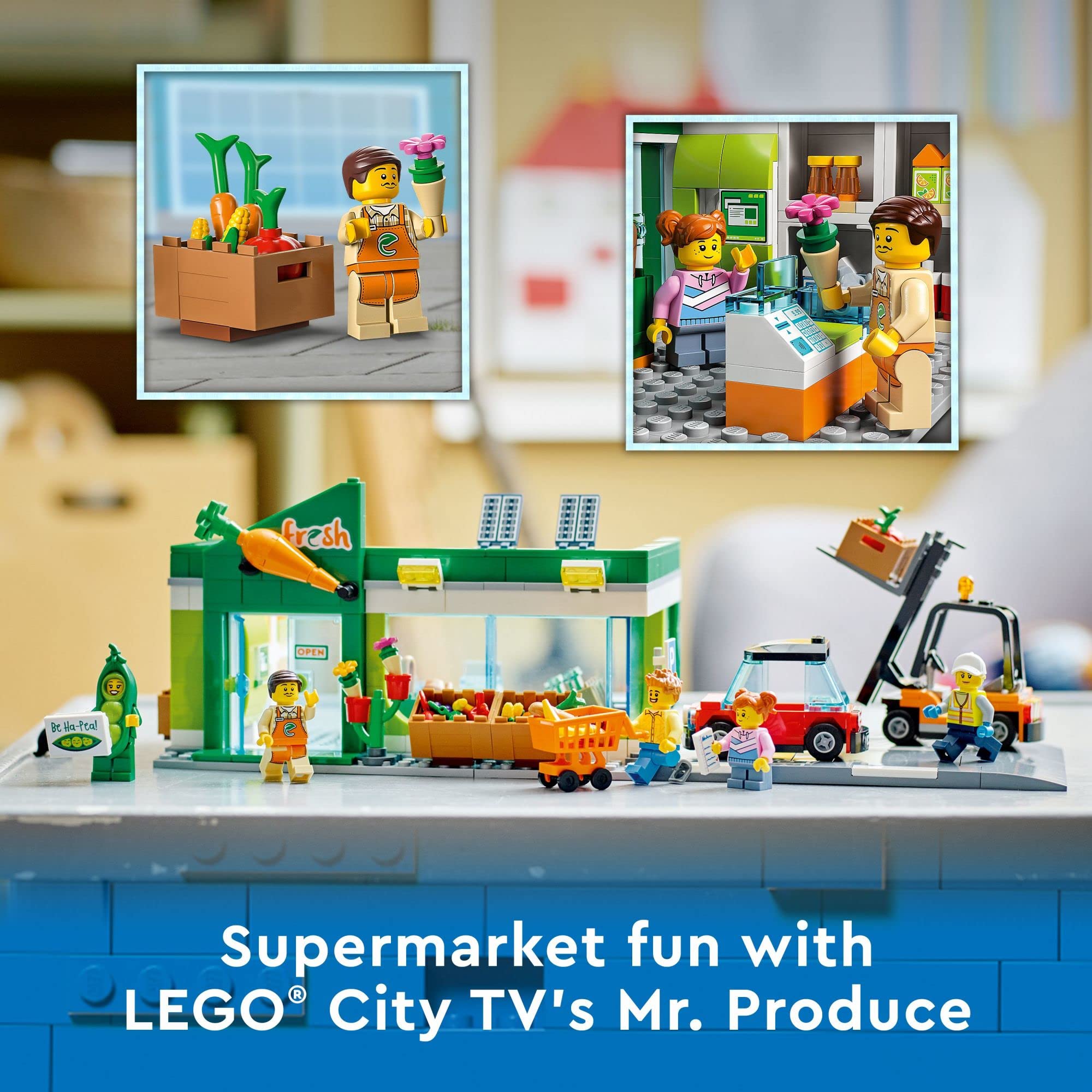 LEGO My City Grocery Store 60347 Building Toy Set for Girls, Boys, and Kids Ages 6+ (404 Pieces)