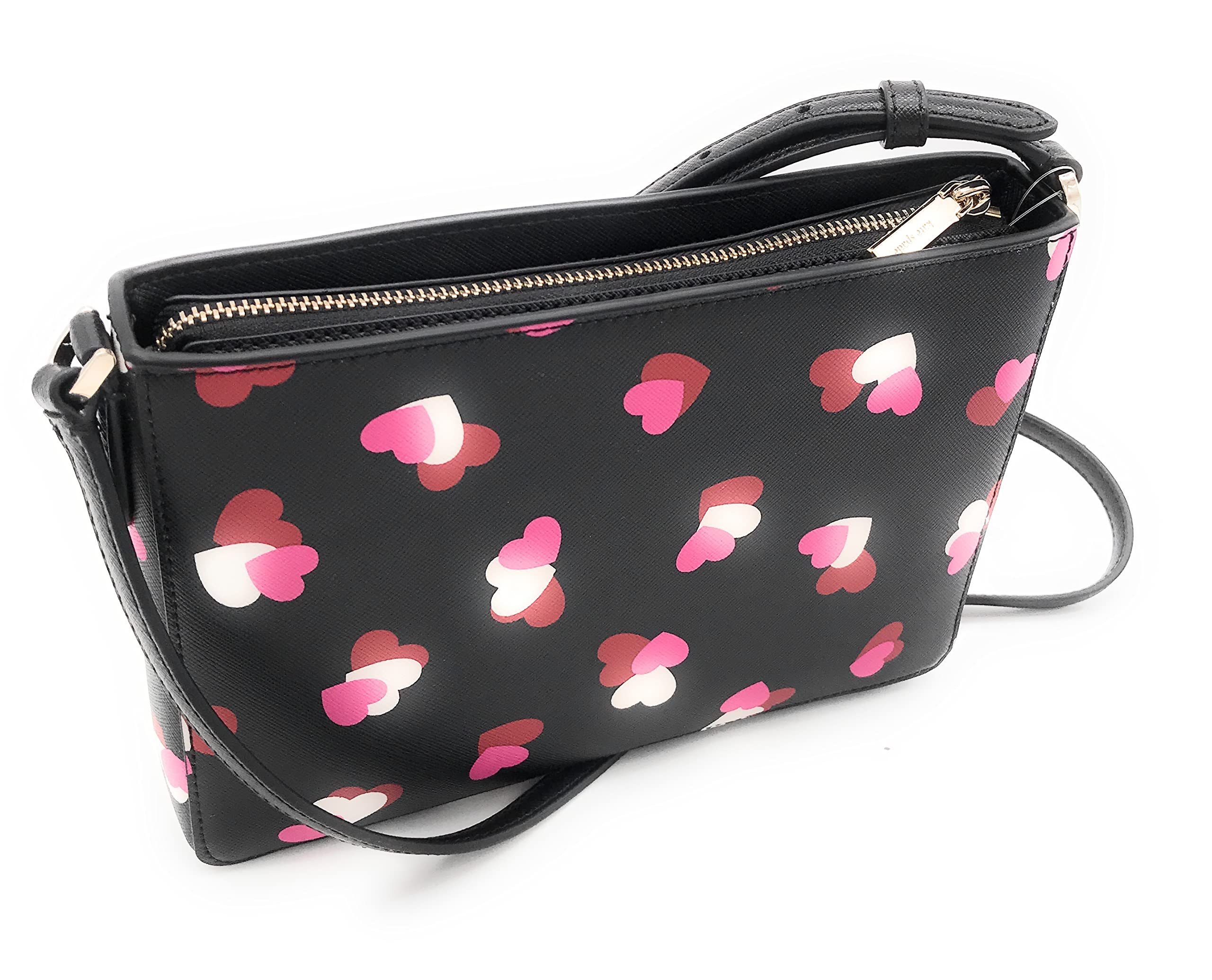 Kate Spade New York Rory Saffiano Leather Crossbody (Flutter Hearts Multi)