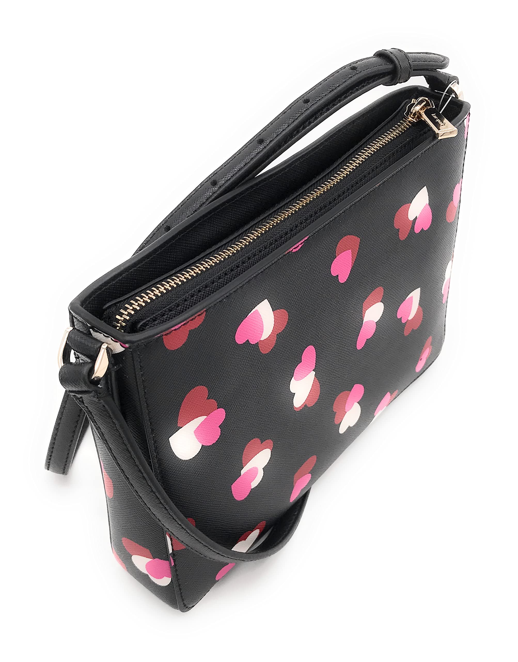 Kate Spade New York Rory Saffiano Leather Crossbody (Flutter Hearts Multi)