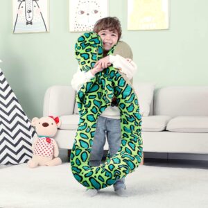 IKASA Giant Snake Stuffed Animal Plush Toy,106" Large Cobra Cute Jumbo Soft Toys,Huge Big Size Fluffy Plushy Fat Oversized Plushie,Gifts for Kids