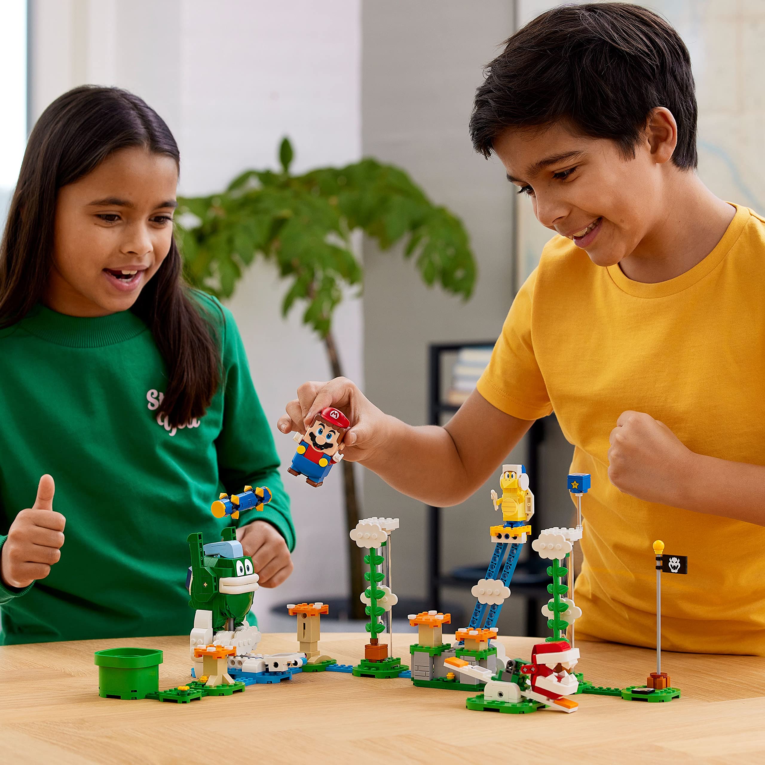 LEGO Super Mario Big Spike’s Cloudtop Challenge Expansion Set 71409, Collectible Toy for Kids with 3 Figures Including Boomerang Bro and Piranha Plant