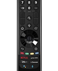 AN-MR21GA Smart Remote Control Replacement fit for LG Smart TV 2021 OLED TV Series G1 C1 A1 QNED99 QNED90 NANO99 NANO90 NANO85 NANO80 NANO75 and UHD TV's UP80 UP75 Series