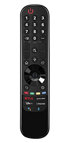 AN-MR21GA Smart Remote Control Replacement fit for LG Smart TV 2021 OLED TV Series G1 C1 A1 QNED99 QNED90 NANO99 NANO90 NANO85 NANO80 NANO75 and UHD TV's UP80 UP75 Series