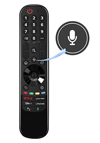 AN-MR21GA Smart Remote Control Replacement fit for LG Smart TV 2021 OLED TV Series G1 C1 A1 QNED99 QNED90 NANO99 NANO90 NANO85 NANO80 NANO75 and UHD TV's UP80 UP75 Series