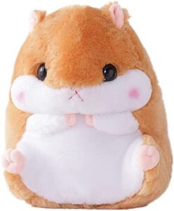 wgxzyq hamster plushie toy hamster stuffed animal plush toy birthday xmas gift for kids boys girls (15.6inch, brown)