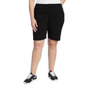 eddie bauer women's horizon bermuda shorts, black, 8