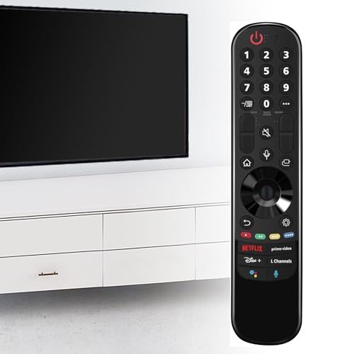 AN-MR21GA Smart Remote Control Replacement fit for LG Smart TV 2021 OLED TV Series G1 C1 A1 QNED99 QNED90 NANO99 NANO90 NANO85 NANO80 NANO75 and UHD TV's UP80 UP75 Series