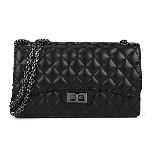 Gladdon Crossbody bags for Women Quilted Leather Trendy Ladies Shoulder Bag