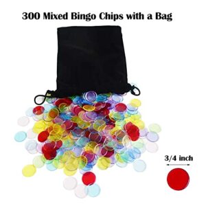 Yuanhe Deluxe Bingo Game Set - Metal Round Cage, 75 Colored Bingo Balls, 50 Bingo Cards, 300 Mixed Chips and Master Board for Large Groups, Parties