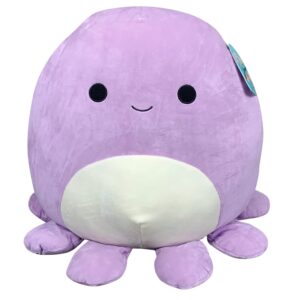 squishmallows official kellytoy plush sea life squad squishy soft plush toy animals (8 inch, violet octopus)