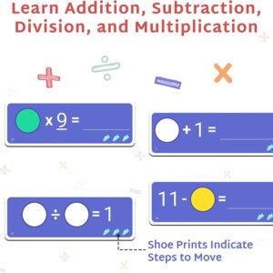 Yuka Champs Smart Math Games for Kids 6-8, 8-12 Age Group, Learn Math Manipulatives - Multiplication, Division, Addition and Subtraction with Educational Toy Board Games, for Boys and Girls