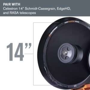 Celestron – Dew Heater Ring – Aluminum Dew Prevention – Compatible 14” Schmidt-Cassegrain, EdgeHD, RASA Telescope Black