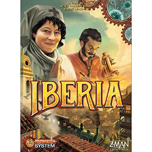 Pandemic: Iberia - Historic Disease-Fighting Board Game - Cooperative Strategy Game for Adults and Kids, Ages 8+, 2-5 Players, 45 Minute Playtime, Made by Z-Man Games