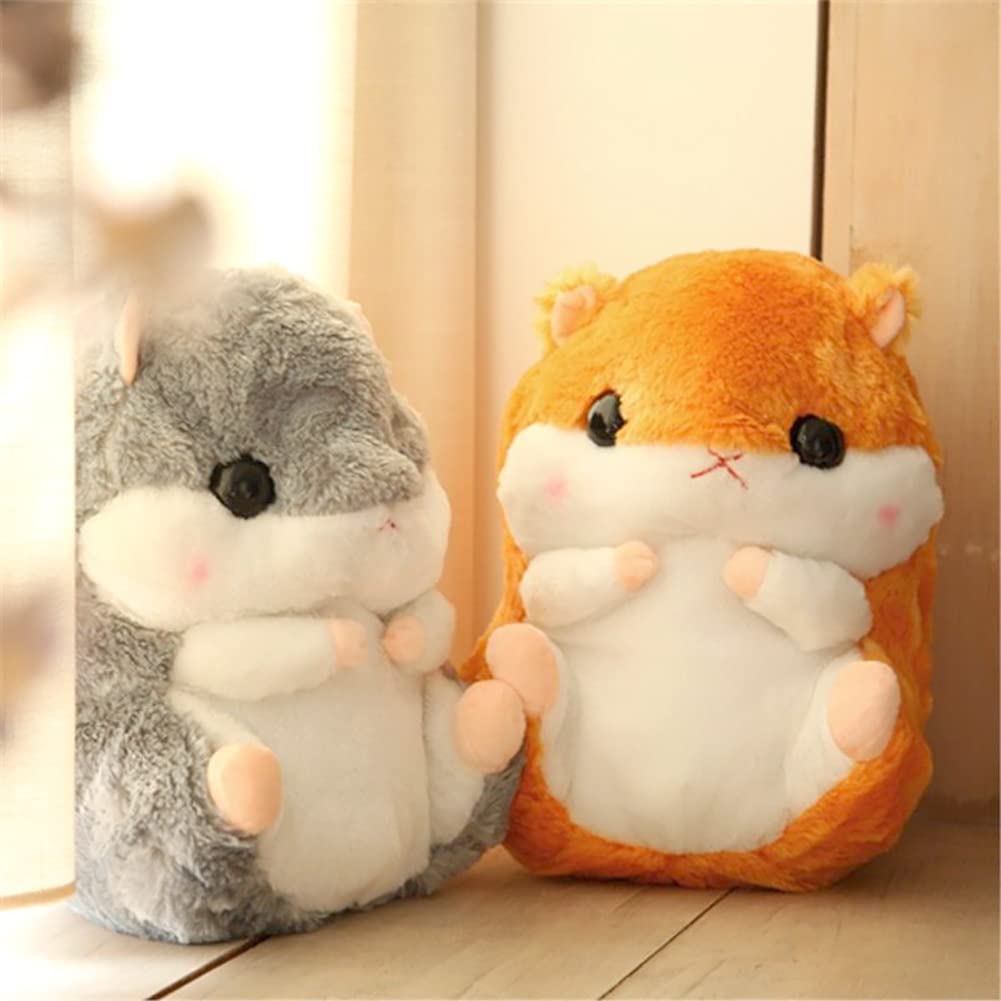 Wgxzyq Hamster Plushie Toy Hamster Stuffed Animal Plush Toy Birthday Xmas Gift for Kids Boys Girls (15.6inch, Brown)