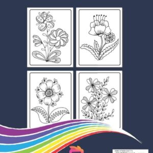 Flower Coloring Book for Kids Ages 6-12: Flower Lovers Gift for Children, Boys & Girls with Large, Easy, and Fun Illustrations, Provides Hours of Pleasure and Relaxation.