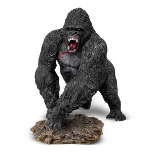 Minaso Action Figure, 5.5" Animal Movie Series Toys, Realistic Figure Statue Toy with Detachable Base for Decoration Collection Gift Black