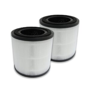 pureburg replacement filter compatible with bissell myair pro 3139a air purifier # 3069,2-pack h13 hepa activated carbon 4-stage filtration air clean dust vocs odor