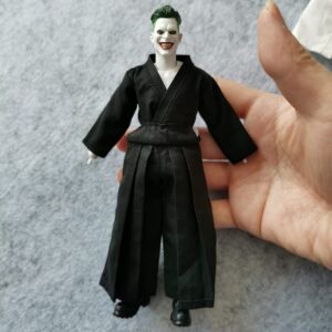 1/12 Samurai Kimono Clothes for Clown 6" SHF MEZCO 3ATOYS Vtoys Action Figure Doll Clothes (Black top&Trousers)