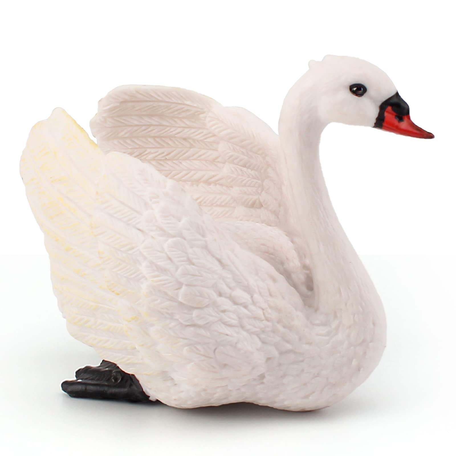 LC JoyCre Swan Toy 3.5 Inch Goose Toy White Swan Figurine Toy Animal Figure for Toddlers Preschool Animals Figures Eduactional Project Diorama Model Toy for Kids 3 4 5 6