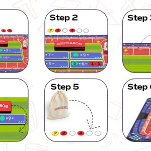 Yuka Champs Smart Math Games for Kids 6-8, 8-12 Age Group, Learn Math Manipulatives - Multiplication, Division, Addition and Subtraction with Educational Toy Board Games, for Boys and Girls