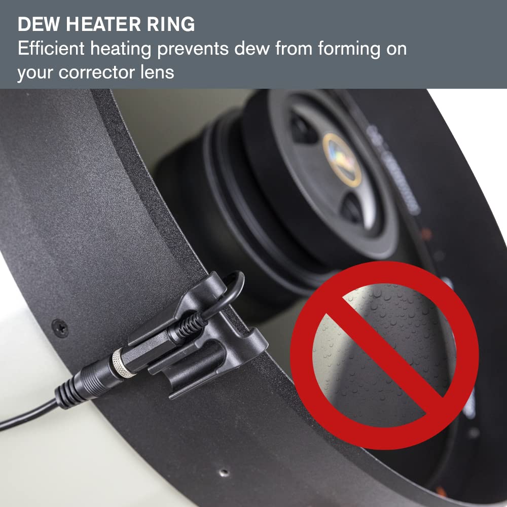 Celestron – Dew Heater Ring – Aluminum Dew Prevention – Compatible 14” Schmidt-Cassegrain, EdgeHD, RASA Telescope Black