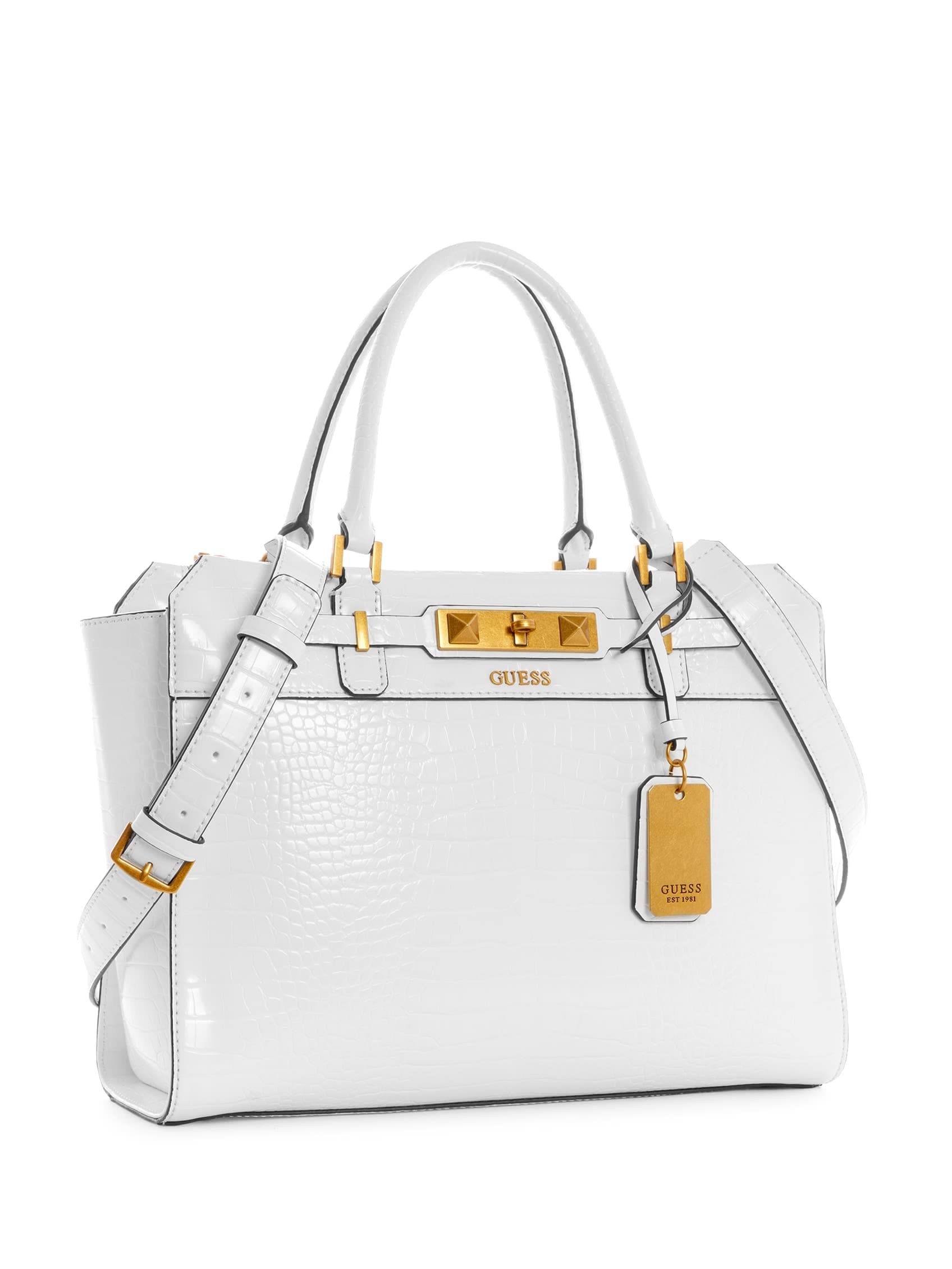 GUESS Raffie Crocodile-Embossed Carryall