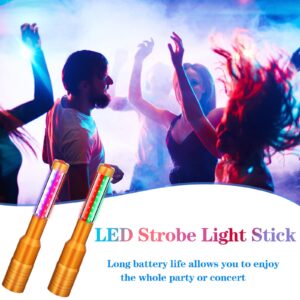 4 Pieces LED Strobe Baton Bottle Service Sparklers LED Metallic Bottle Service Lights Handheld Light for Nightclubs Weddings Parties Activities Supplies